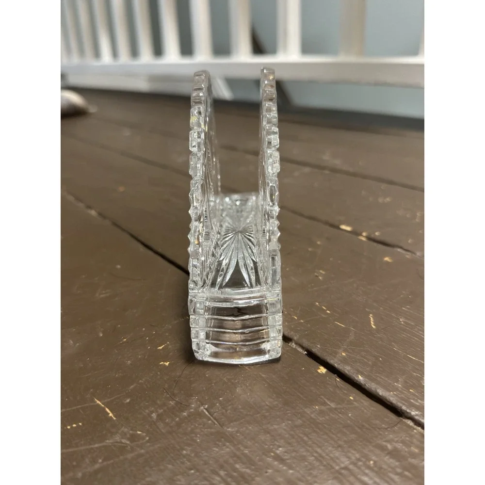 Vintage‎ Discontinued Hofbauer Byrdes Collection Crystal Napkin Holder Germany